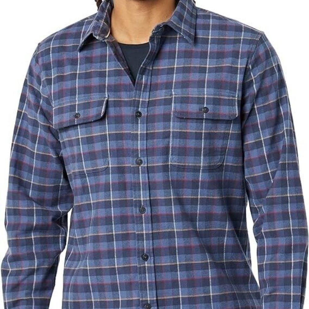 Goodthreads Men's Standard-Fit Long-Sleeve Stretch Flannel Shirt MEDIUM
